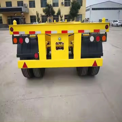 Chassis de contentor auto-dumping para transporte por sistema de travagem de dupla linha imobilizado