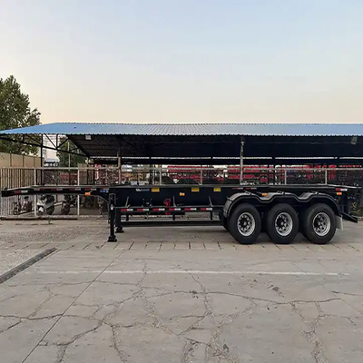 Chassis de contentor auto-dumping para transporte por sistema de travagem de dupla linha imobilizado