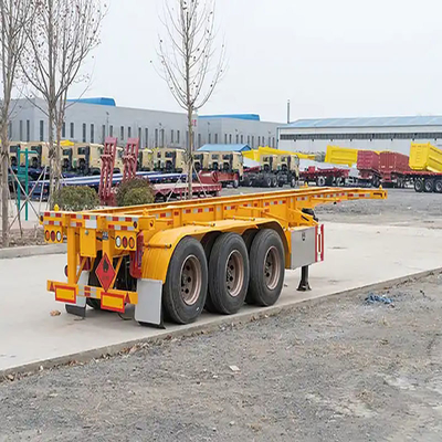 Container Esqueleto Chassis Container Truck Semi-trailer com serviço pós-venda de 1 ano