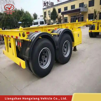 Container Esqueleto Chassis Container Truck Semi-trailer com serviço pós-venda de 1 ano
